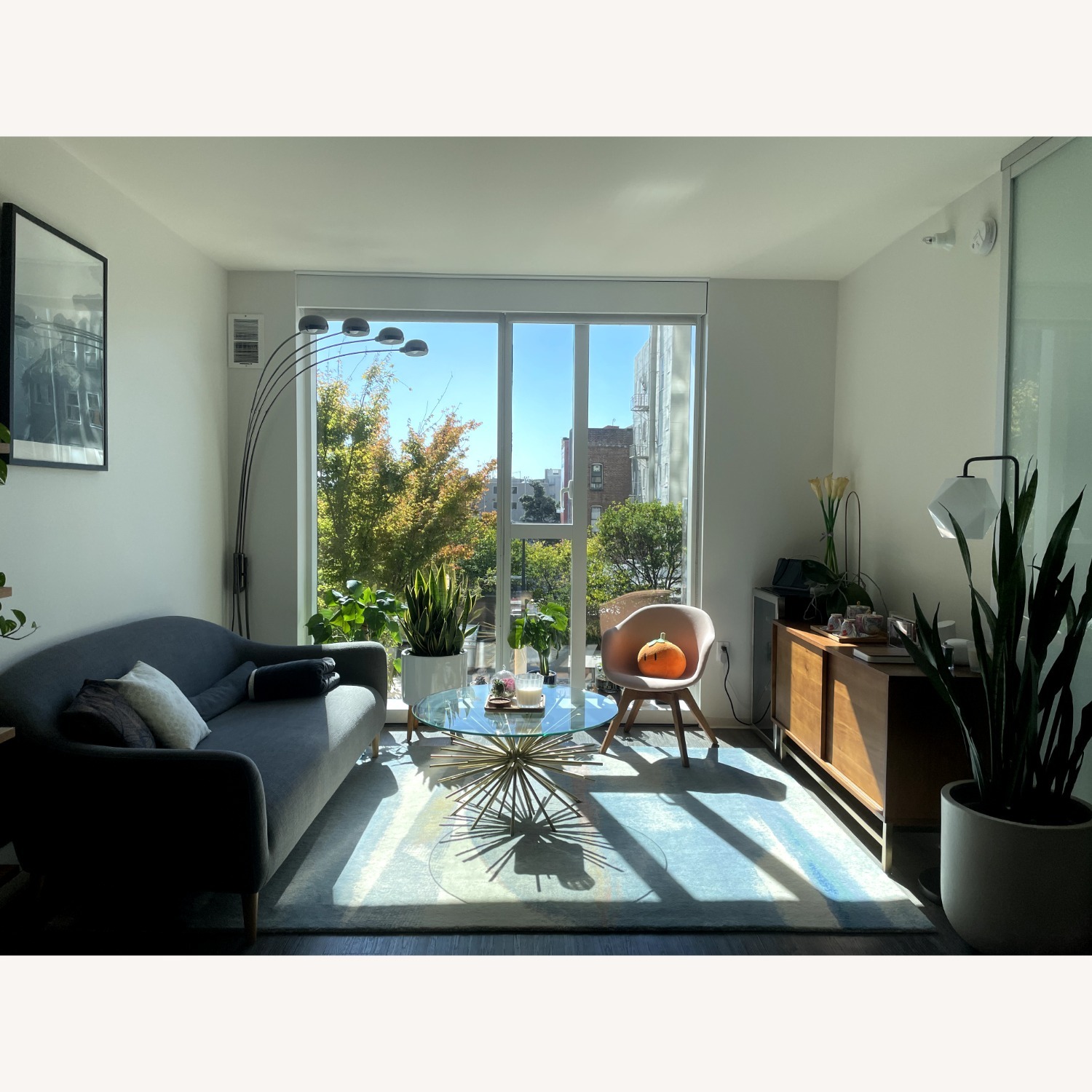 Crate & Barrel Gray Pennie Sofa - image-2