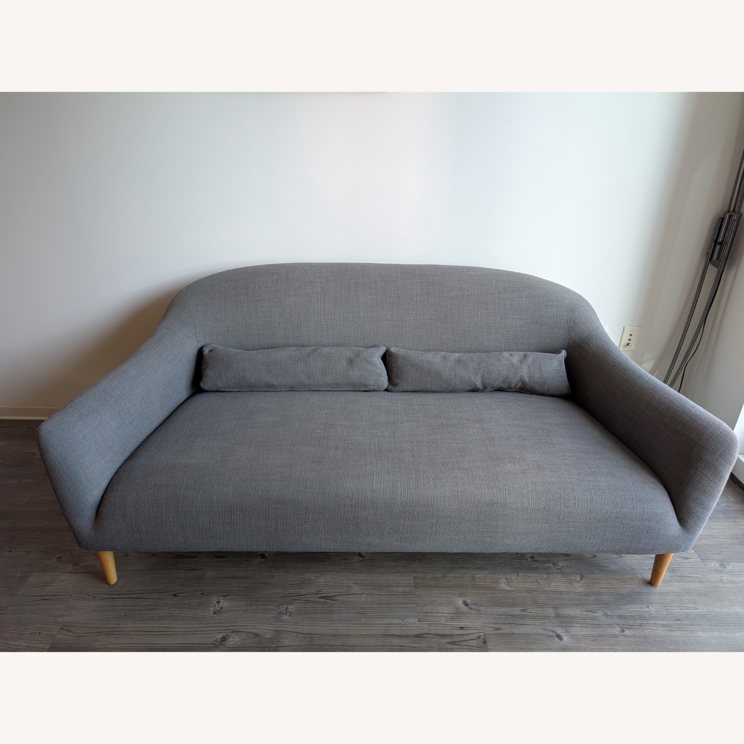Crate & Barrel Gray Pennie Sofa - image-4