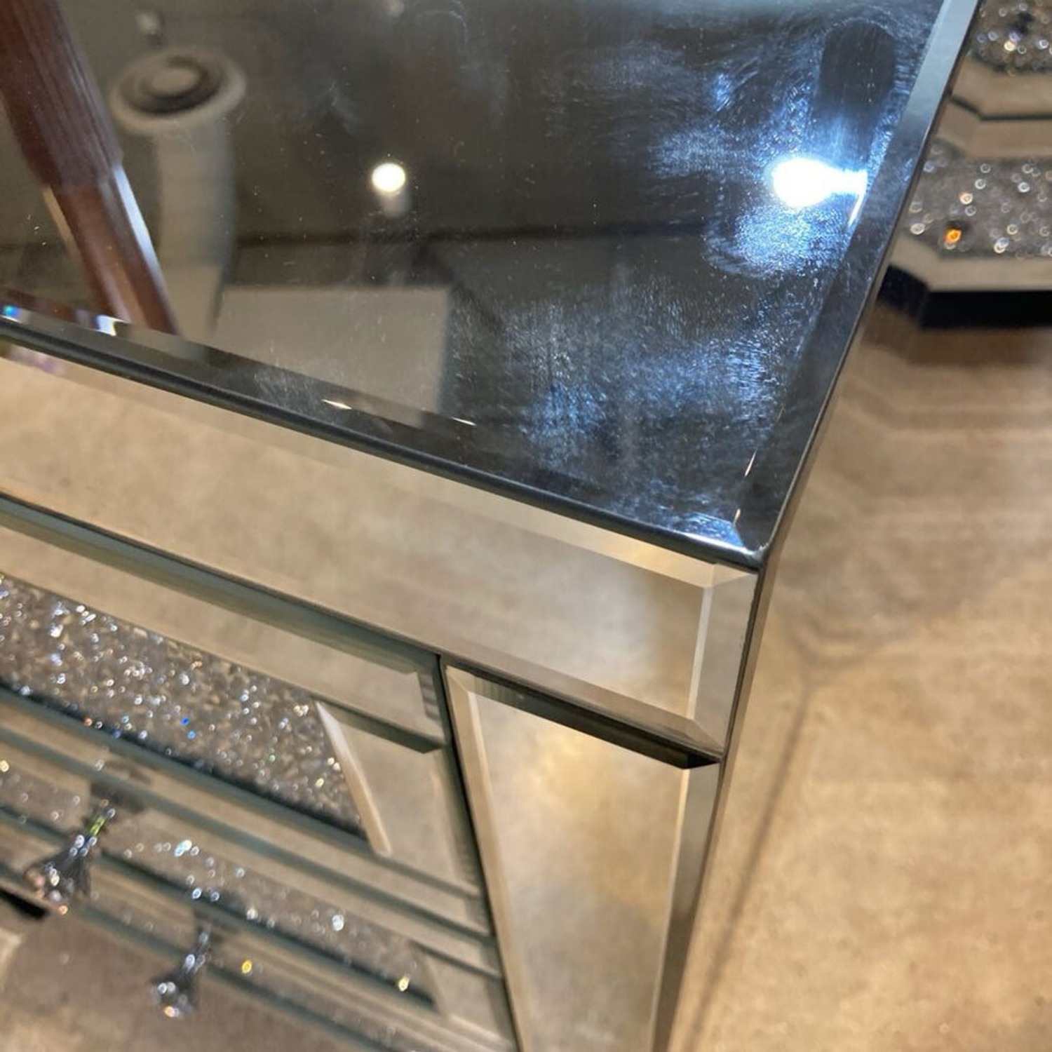 Nissy Mirrored 3-Drawer Nighstand - image-5