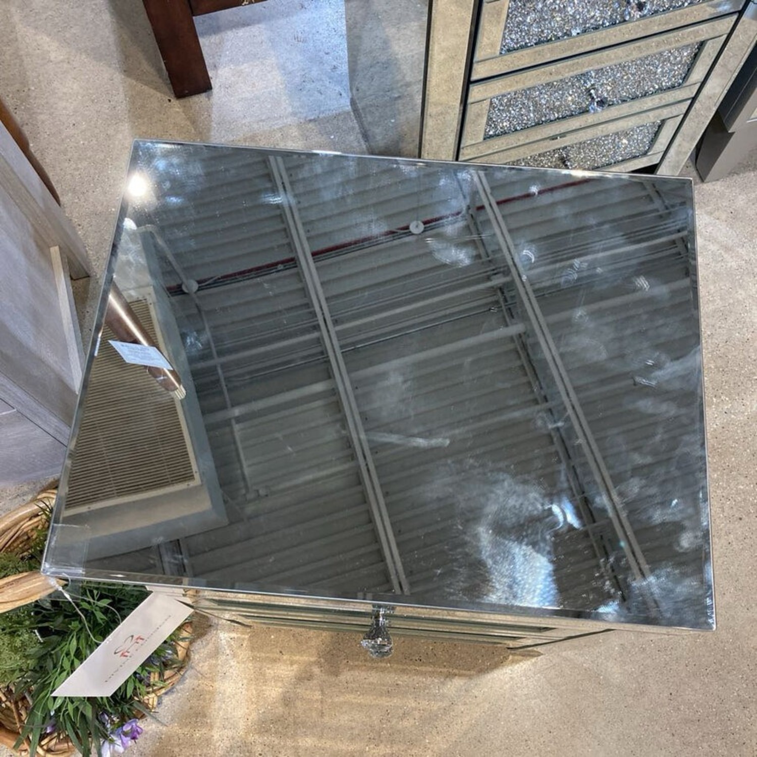 Nissy Mirrored 3-Drawer Nighstand - image-4