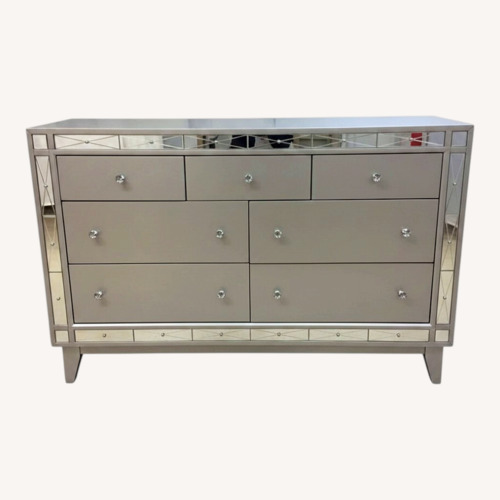 Used Coaster Leighton Metallic Mercury 7-Drawer Dresser for sale on AptDeco