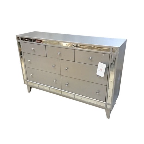 Used Coaster Leighton Metallic Mercury 7-Drawer Dresser for sale on AptDeco