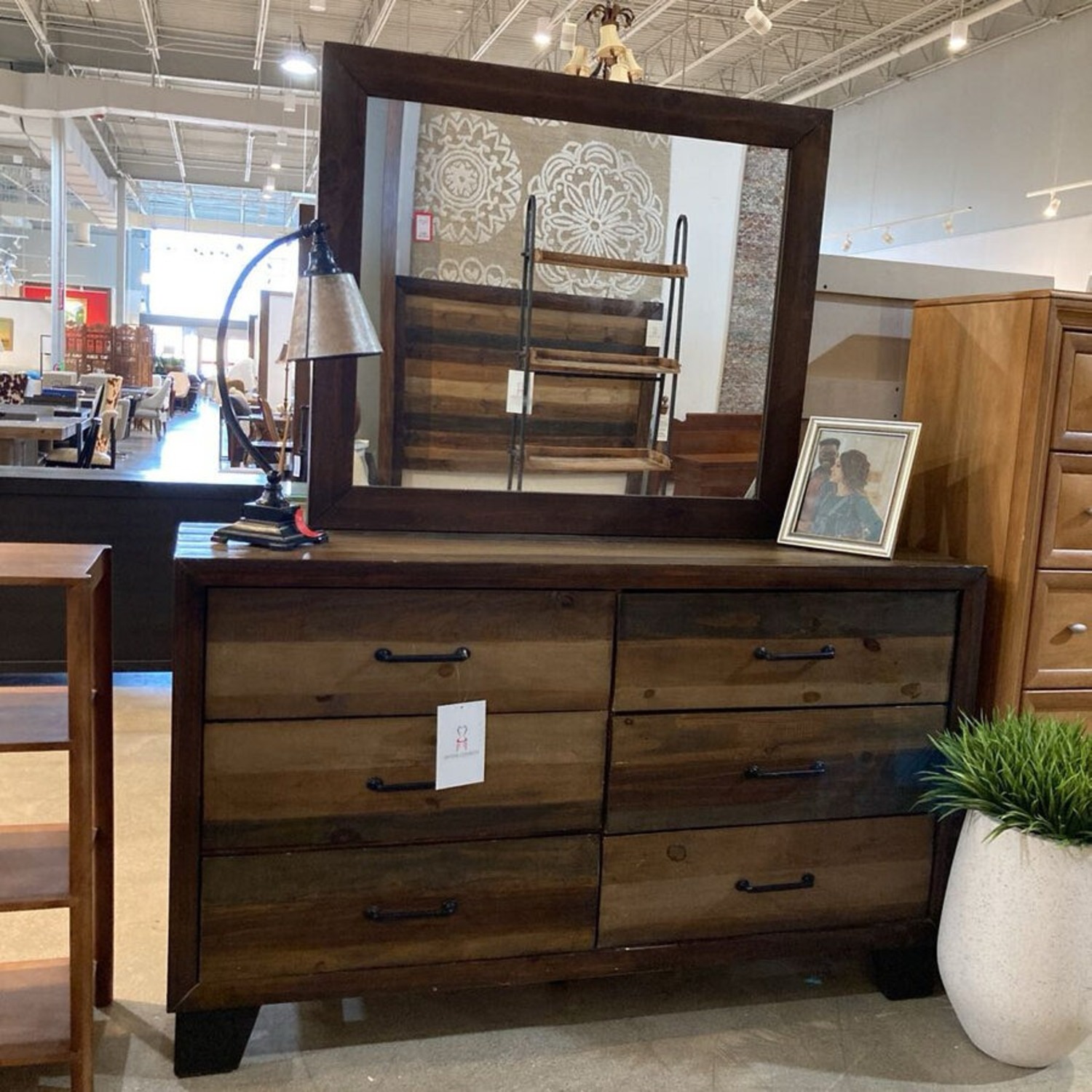 Coaster Rustic 6-Drawer W Mirror Dresser - image-3