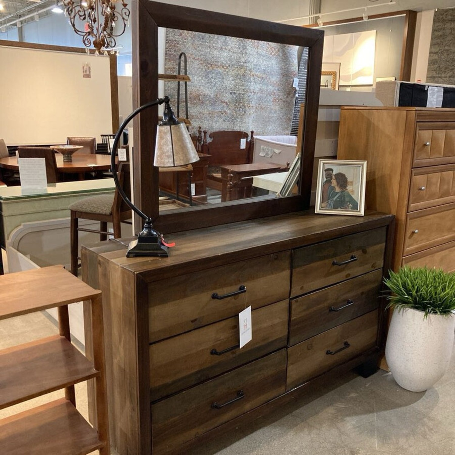 Coaster Rustic 6-Drawer W Mirror Dresser - image-2