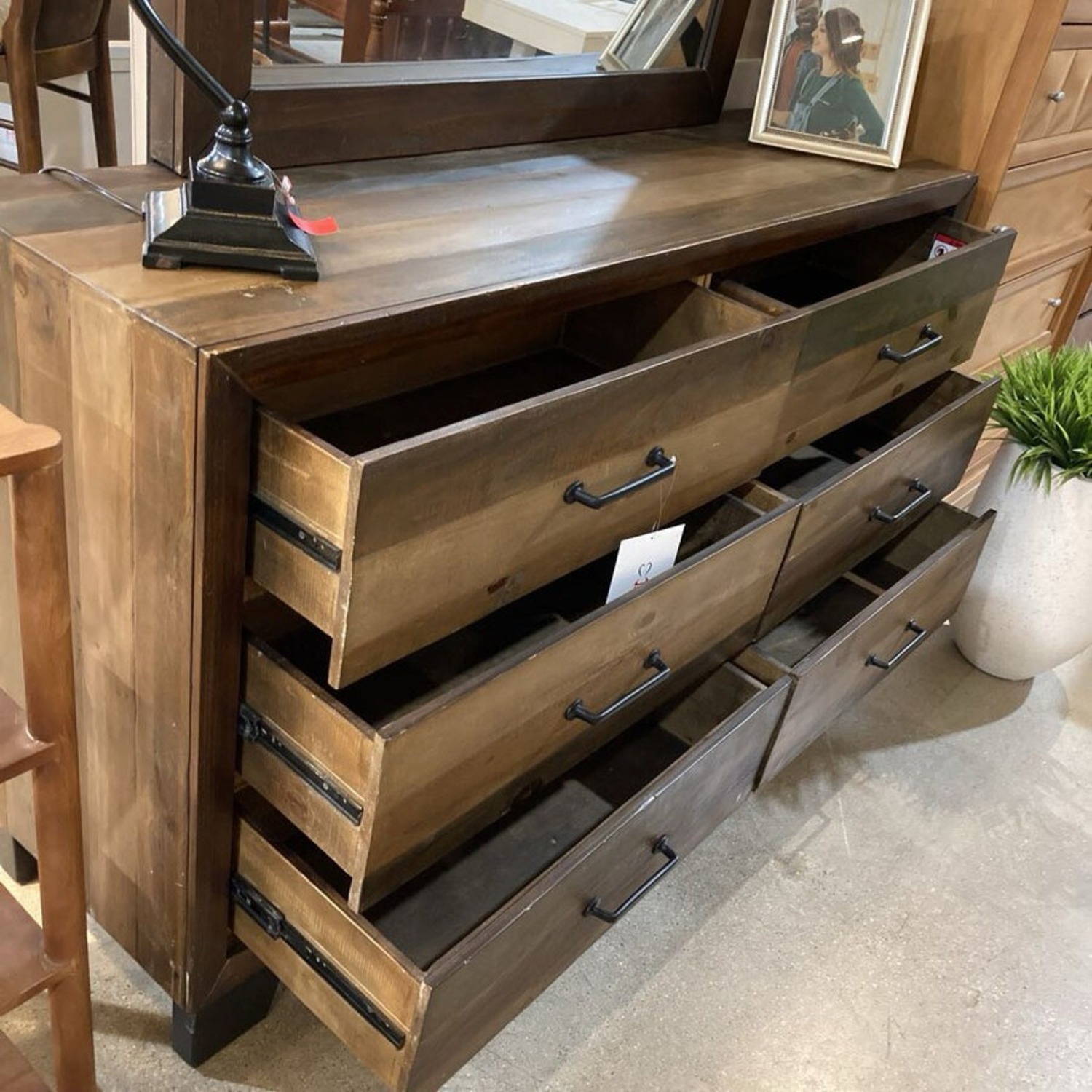 Coaster Rustic 6-Drawer W Mirror Dresser - image-6