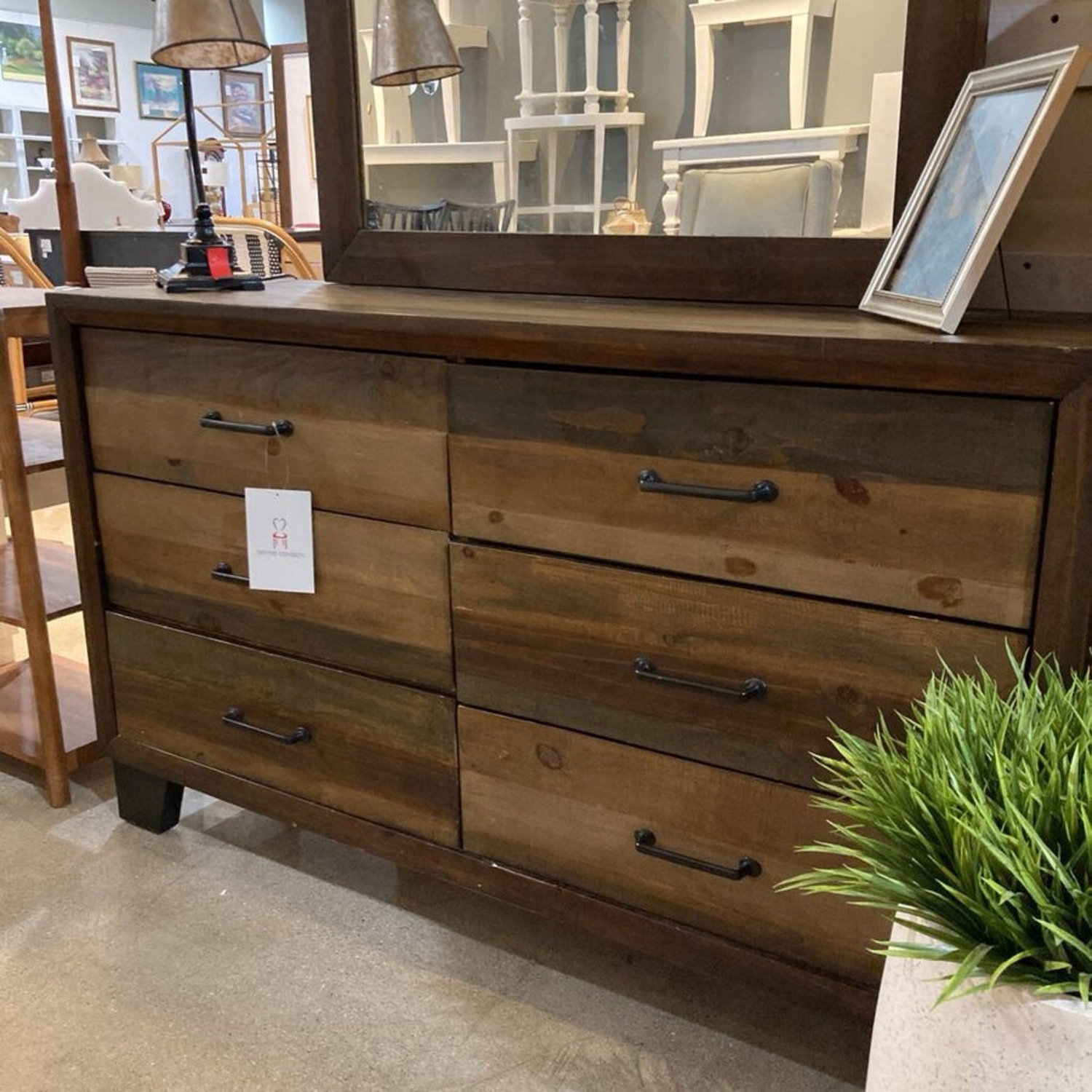 Coaster Rustic 6-Drawer W Mirror Dresser - image-5