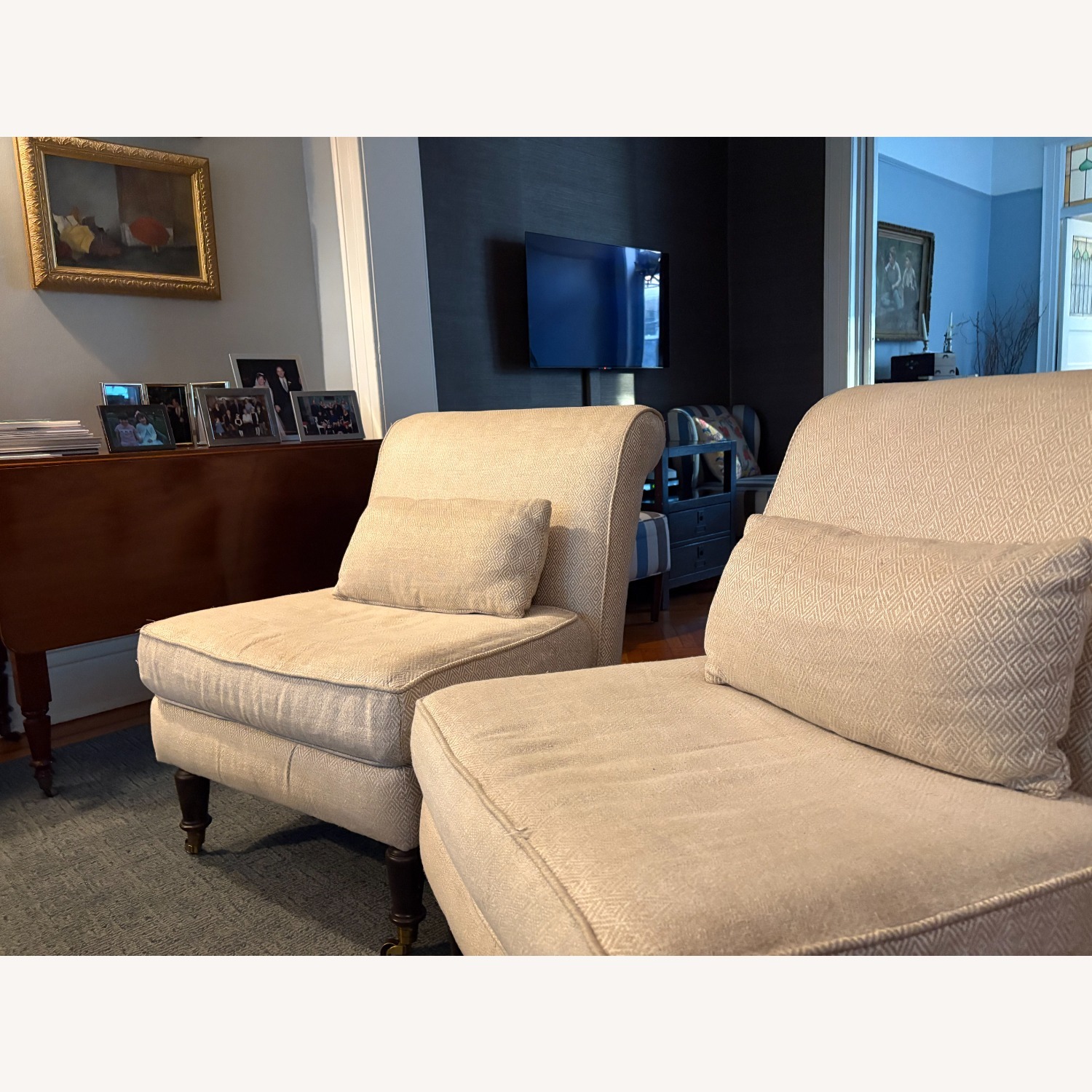 Ballard Designs Leyland Slipper Chairs - image-1