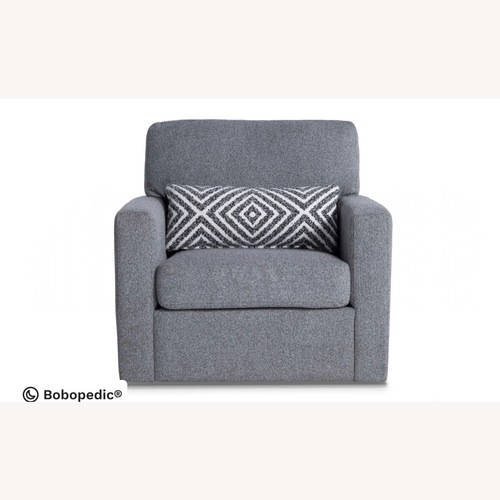 Used Bob's Discount Furniture Playscape Light Gray Armchair for sale on AptDeco