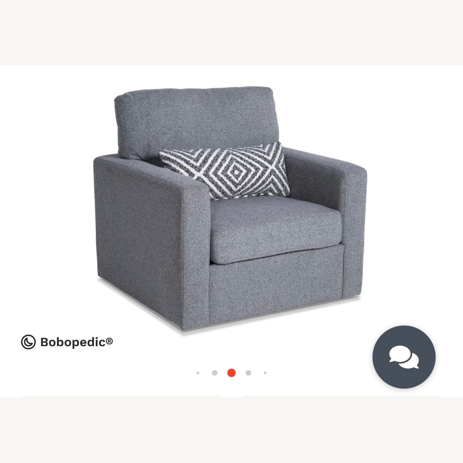 Bob's Discount Furniture Playscape Light Gray Armchair - image-2