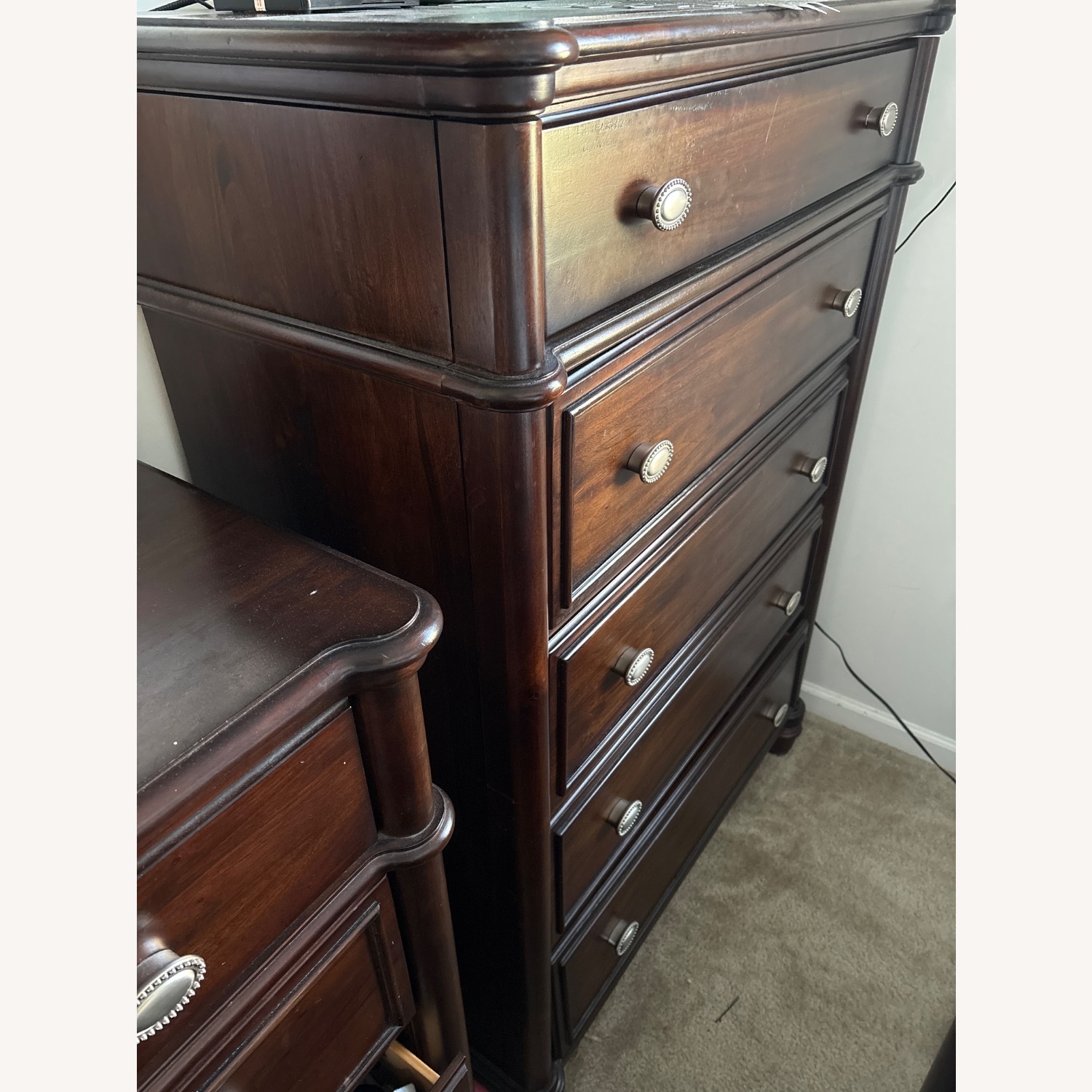 Solid Wood 5 Drawer Chest  - image-2