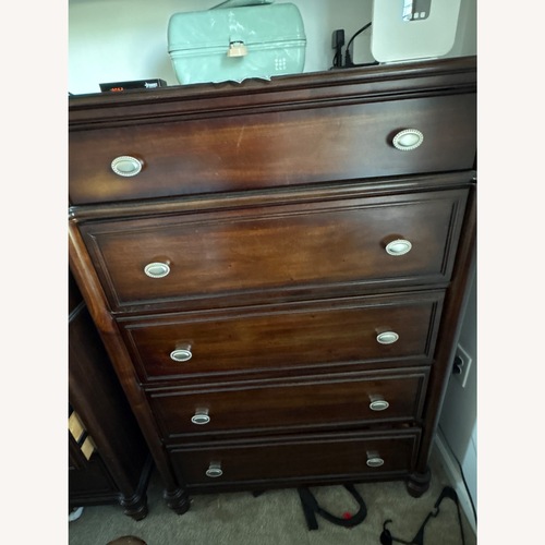 Used Solid Wood 5 Drawer Chest  for sale on AptDeco