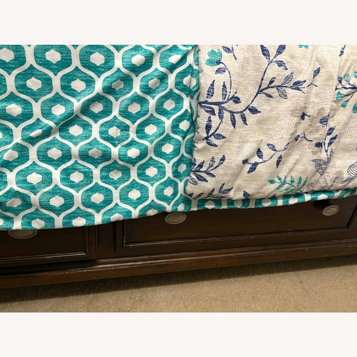 Queen Bed Solid Wood  - image-2