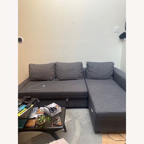 Used IKEA Friheten Light Gray Fabric Sleeper Sofa for sale on AptDeco