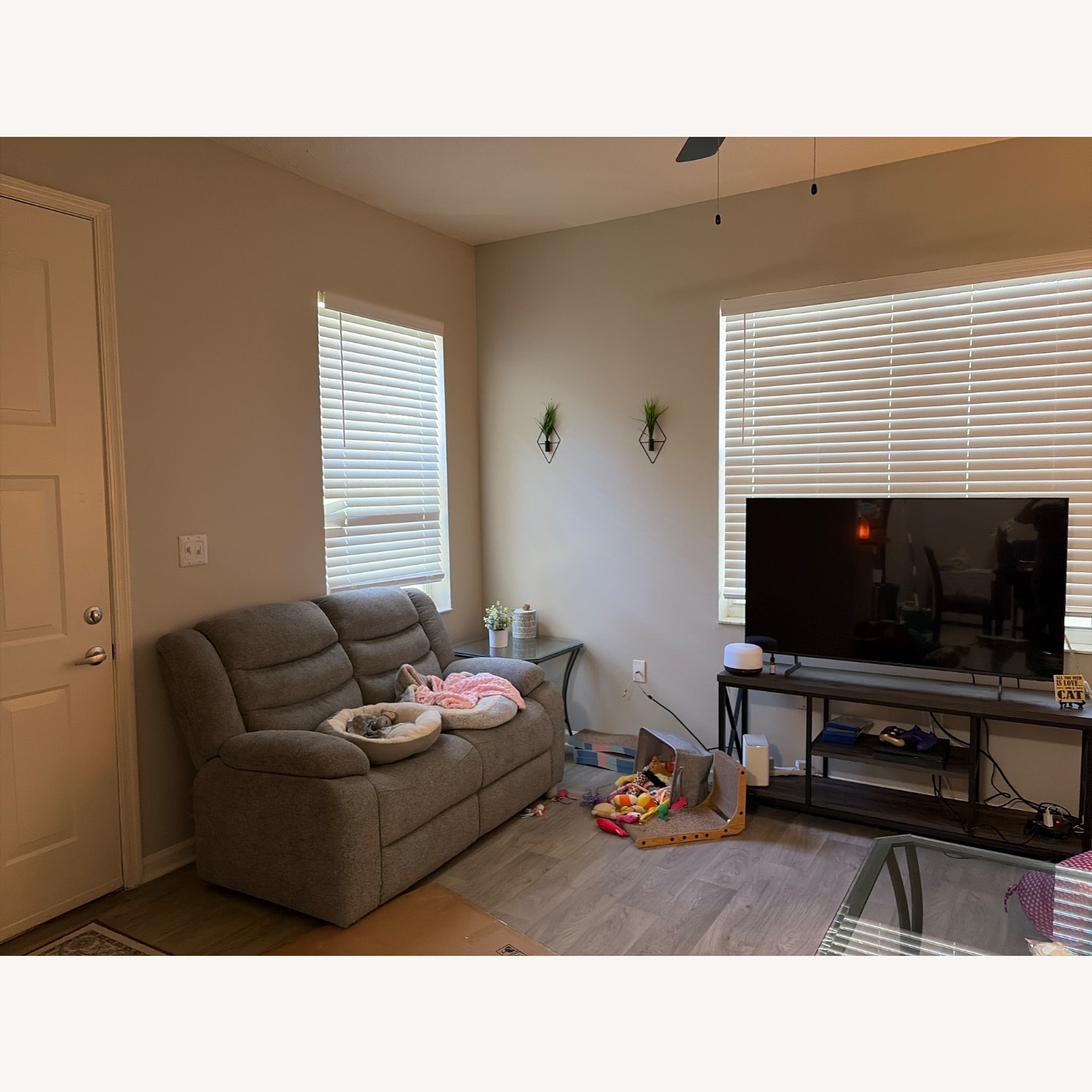 Grey Loveseat - image-3