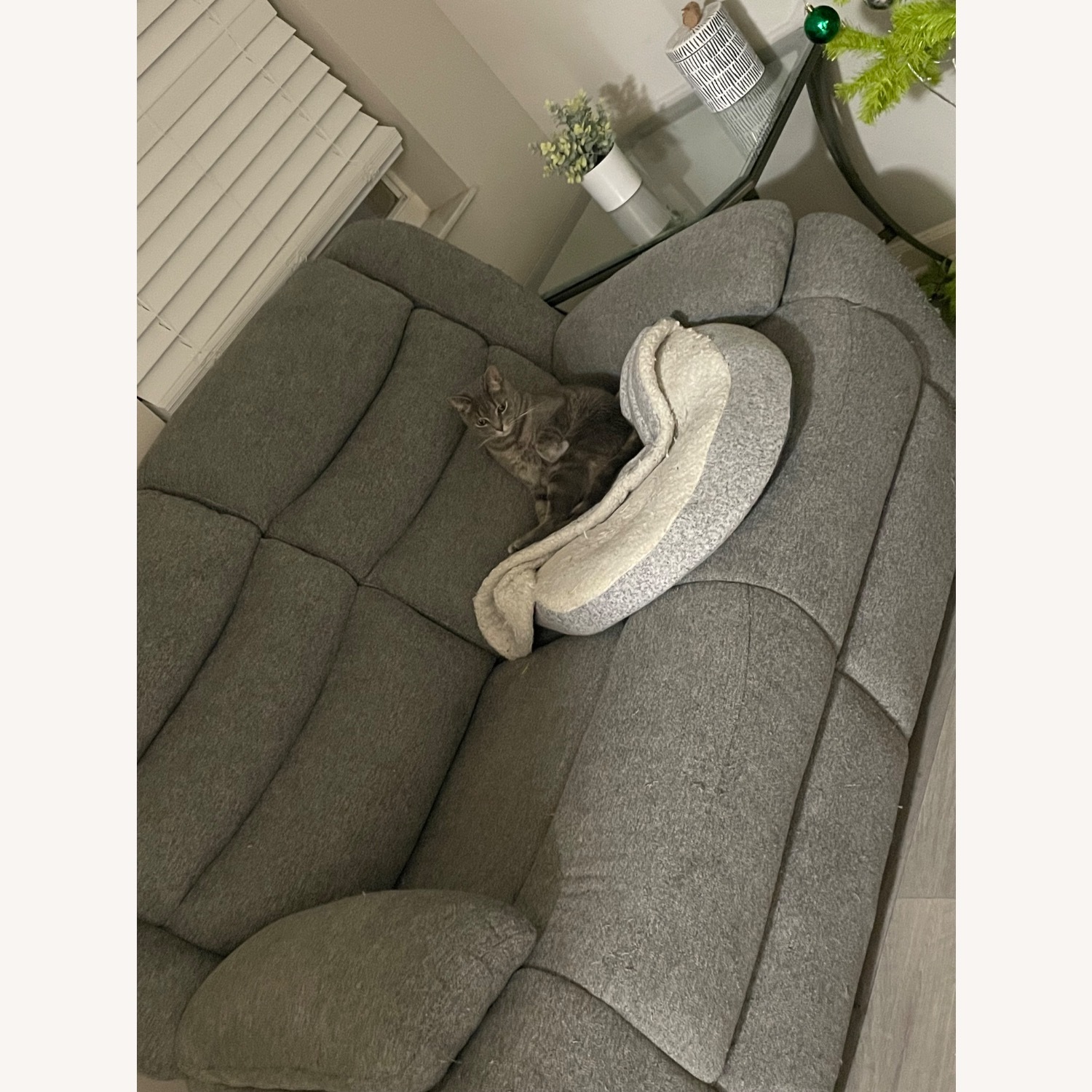 Grey Loveseat - image-2