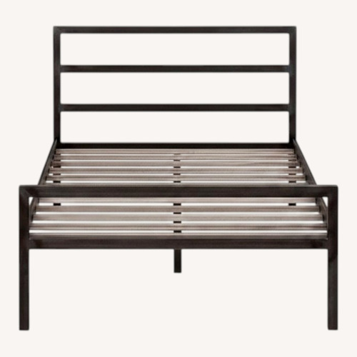 Used Room & Board Parsons Bed Black Metal Twin Bed for sale on AptDeco