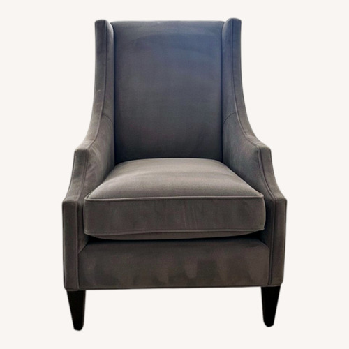 Used Arhaus Dark Gray Velvet Accent Chairs for sale on AptDeco