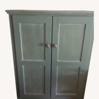 Gothic Furniture Blue Wood Media Storage