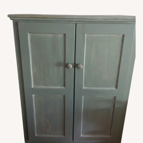 Used Gothic Furniture Blue Wood Media Storage for sale on AptDeco