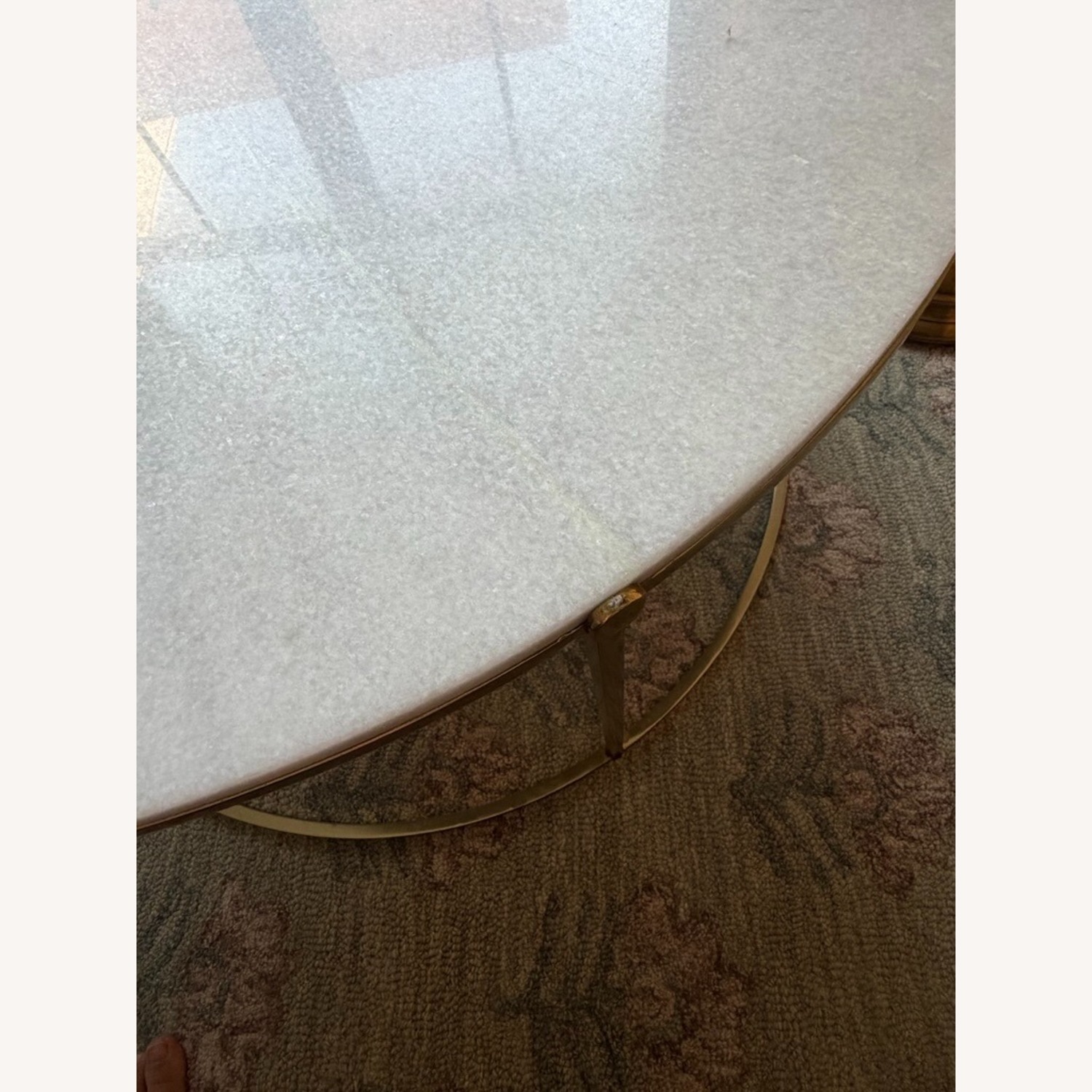 Anthropologie Leavenworth Marble & Brass Coffee Table - image-8