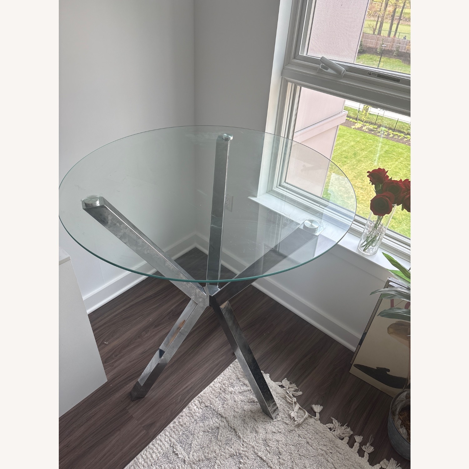Silver Glass Dining Table - image-2