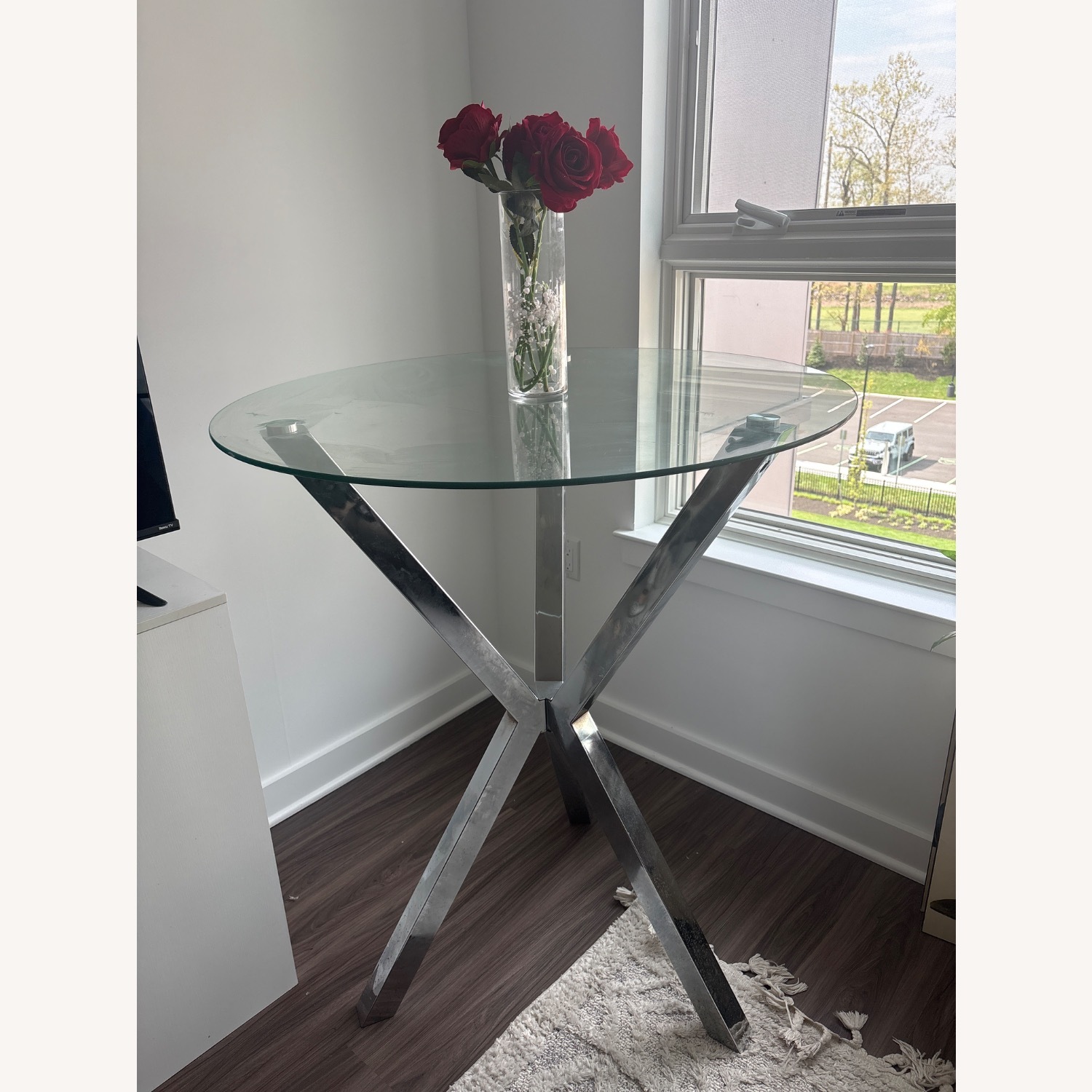 Silver Glass Dining Table - image-3