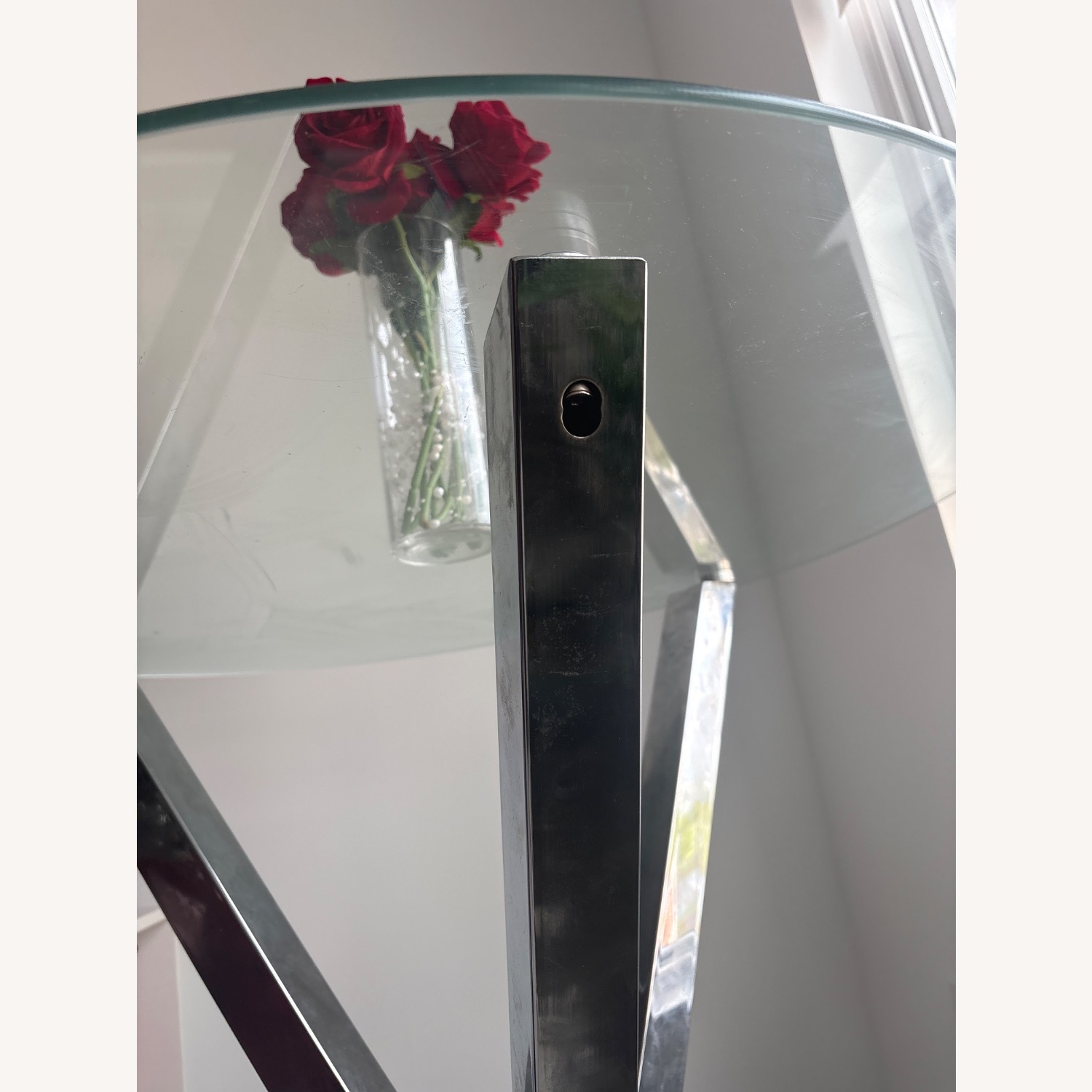 Silver Glass Dining Table - image-5