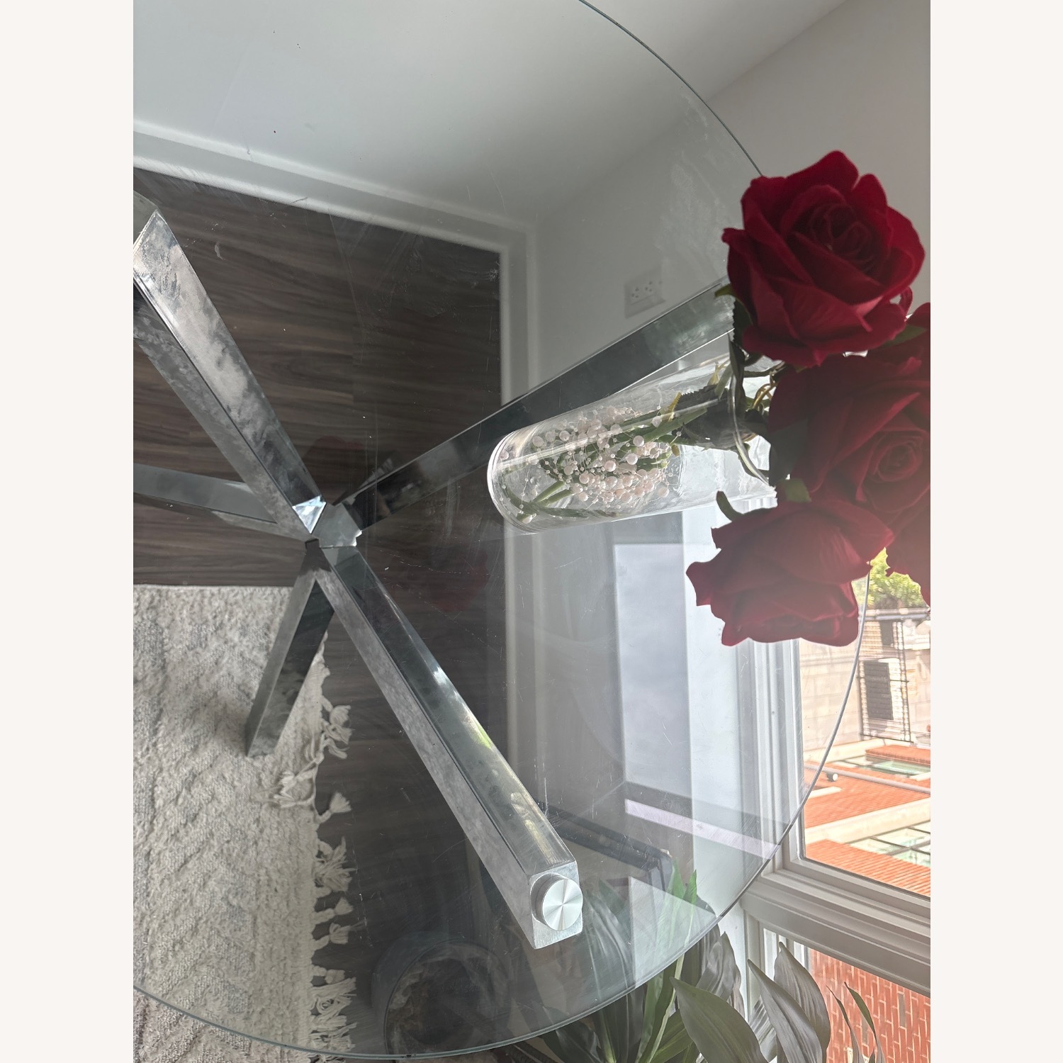 Silver Glass Dining Table - image-4