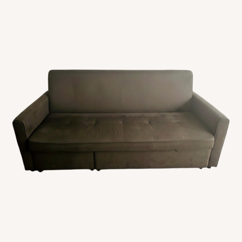 Used Dark Brown Fabric Sleeper Sofa for sale on AptDeco