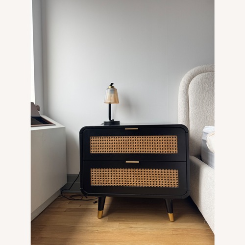 Used TOV Furniture Christine Black Side Tables for sale on AptDeco