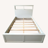 Storage Headboard + Platform Queen Bed 