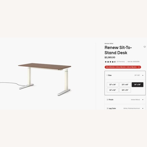 Used Renew Sit-To-Stand Desk for sale on AptDeco