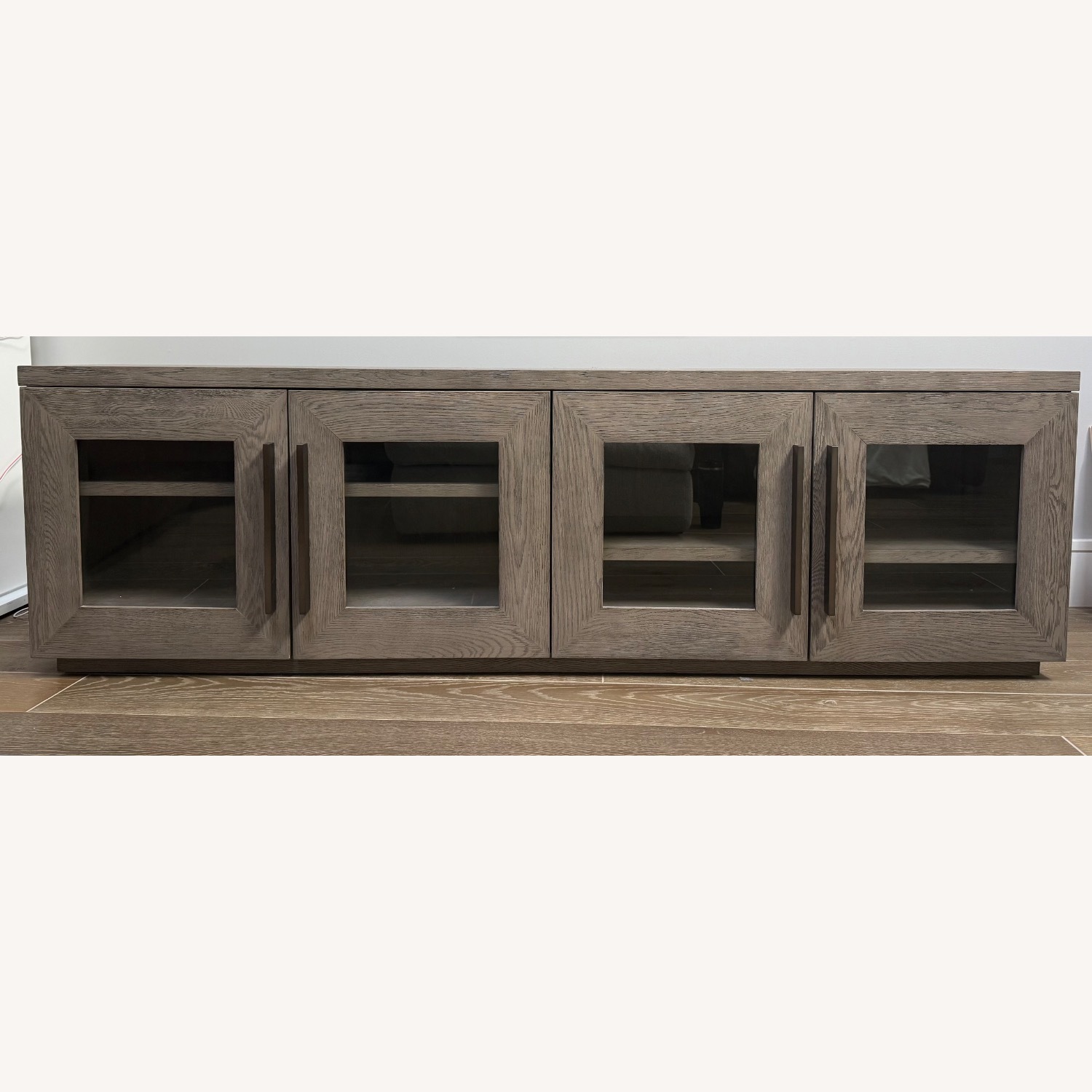 Restoration Hardware Machinto Glass Media Console - image-1