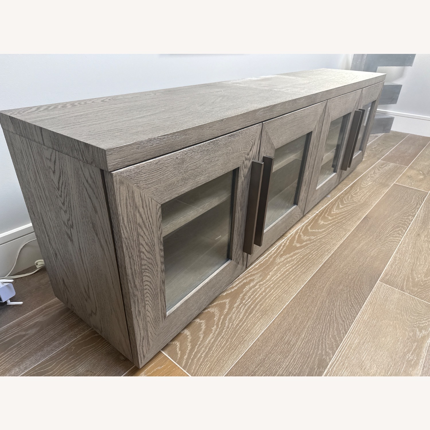 Restoration Hardware Machinto Glass Media Console - image-2