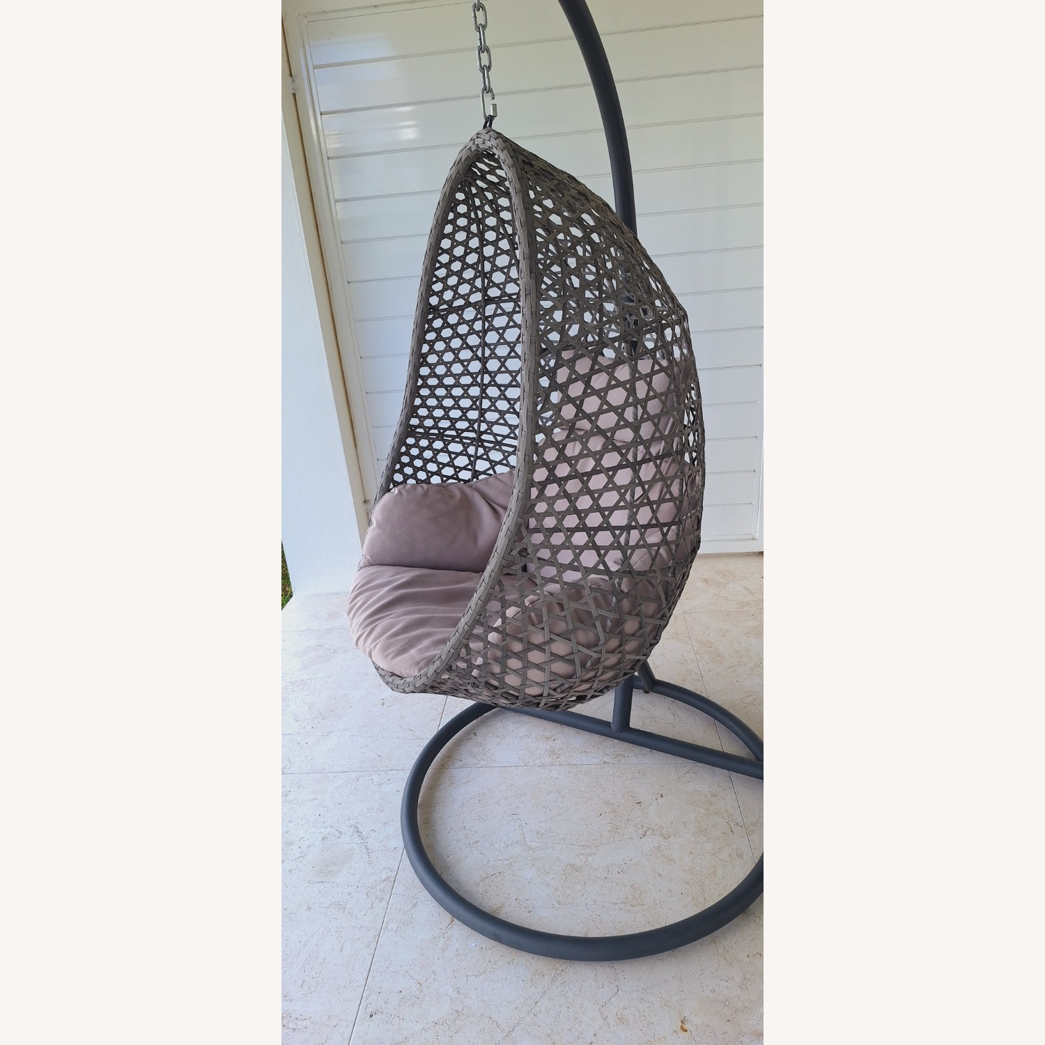 El Dorado Globe Gray Hanging Chair - image-2