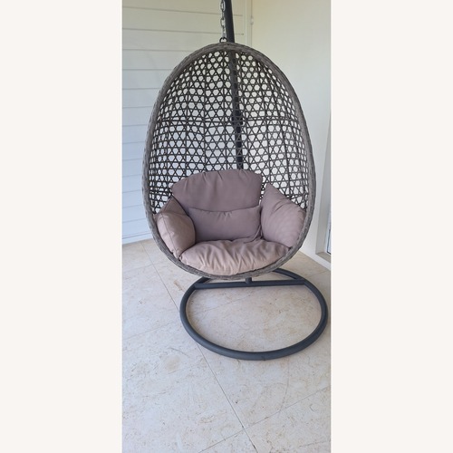 Used El Dorado Globe Gray Hanging Chair for sale on AptDeco
