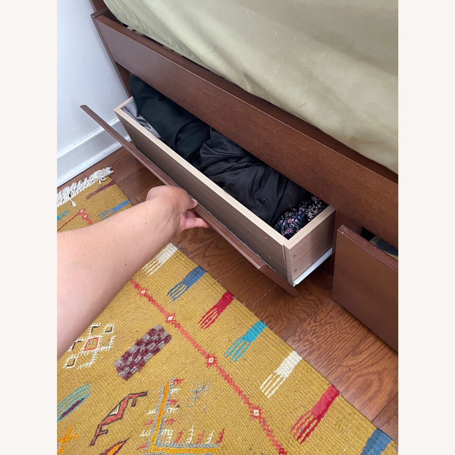 Wayfair Natural Wood Full Bed - image-4