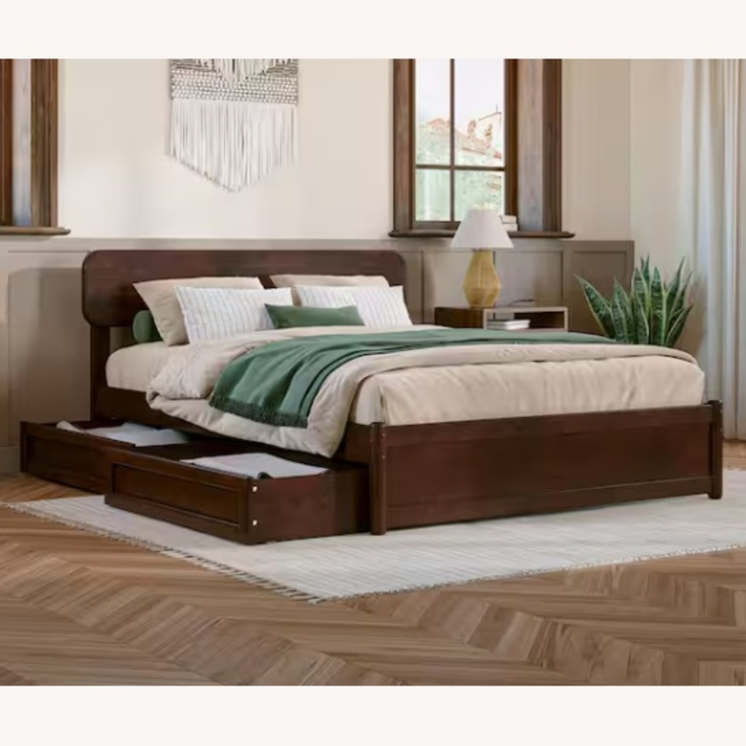 Wayfair Natural Wood Full Bed - image-5