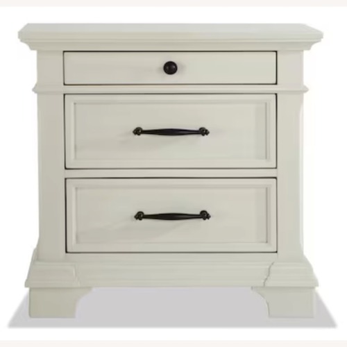 Used Bob's Discount Furniture Charleston Natural Wood Nightstands for sale on AptDeco