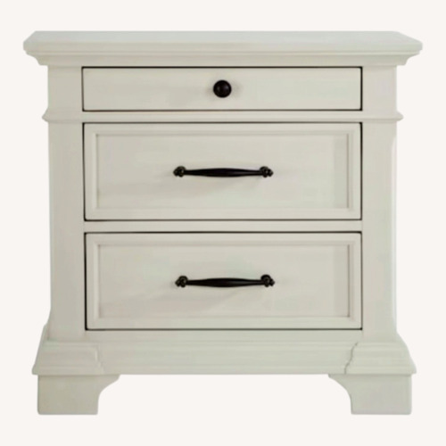 Used Bob's Discount Furniture Charleston Natural Wood Nightstands for sale on AptDeco