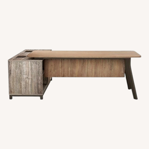 Used Scandinavian Designs Slater Light Brown Desk for sale on AptDeco