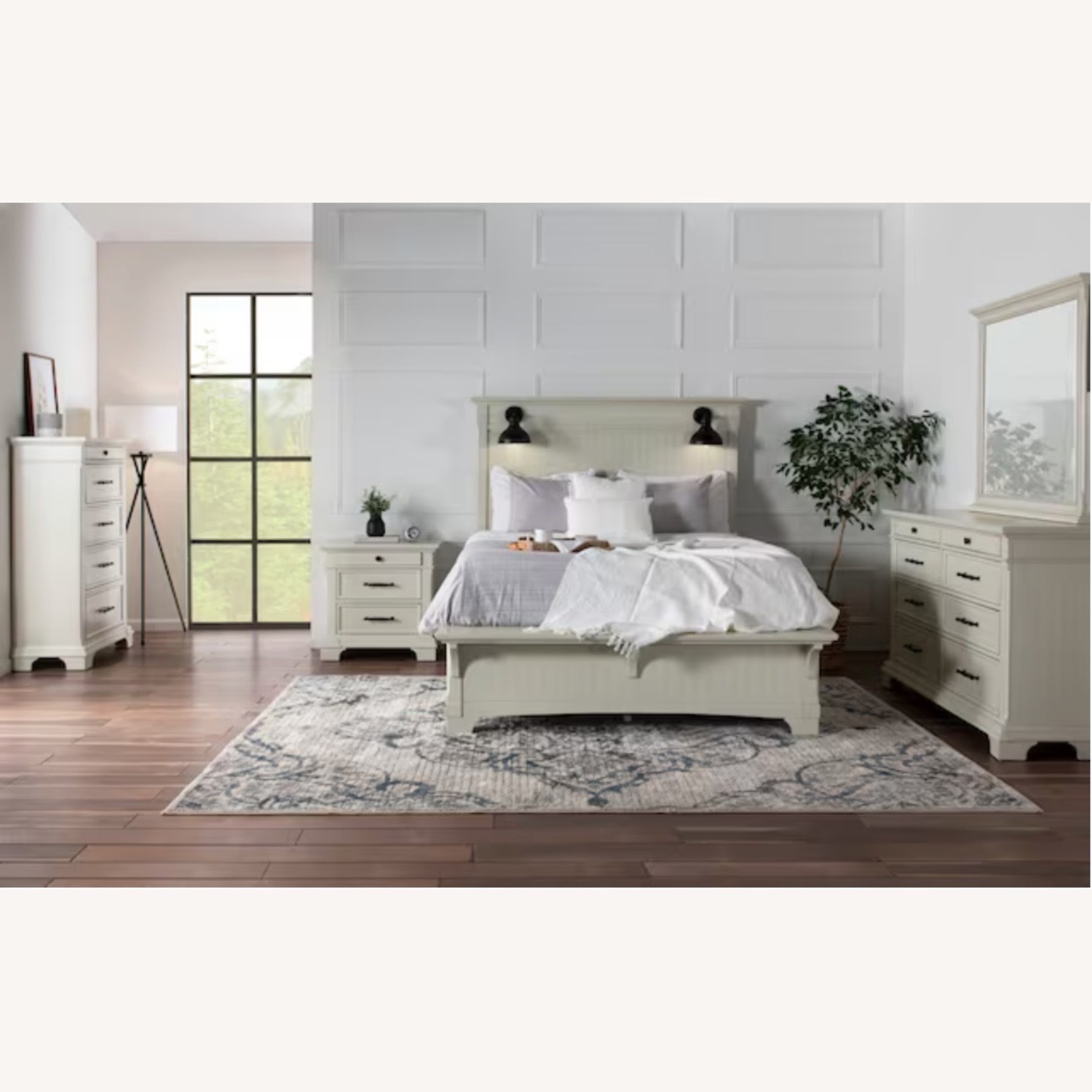 Bob's Discount Furniture Natural Fabric Queen Bed - image-5