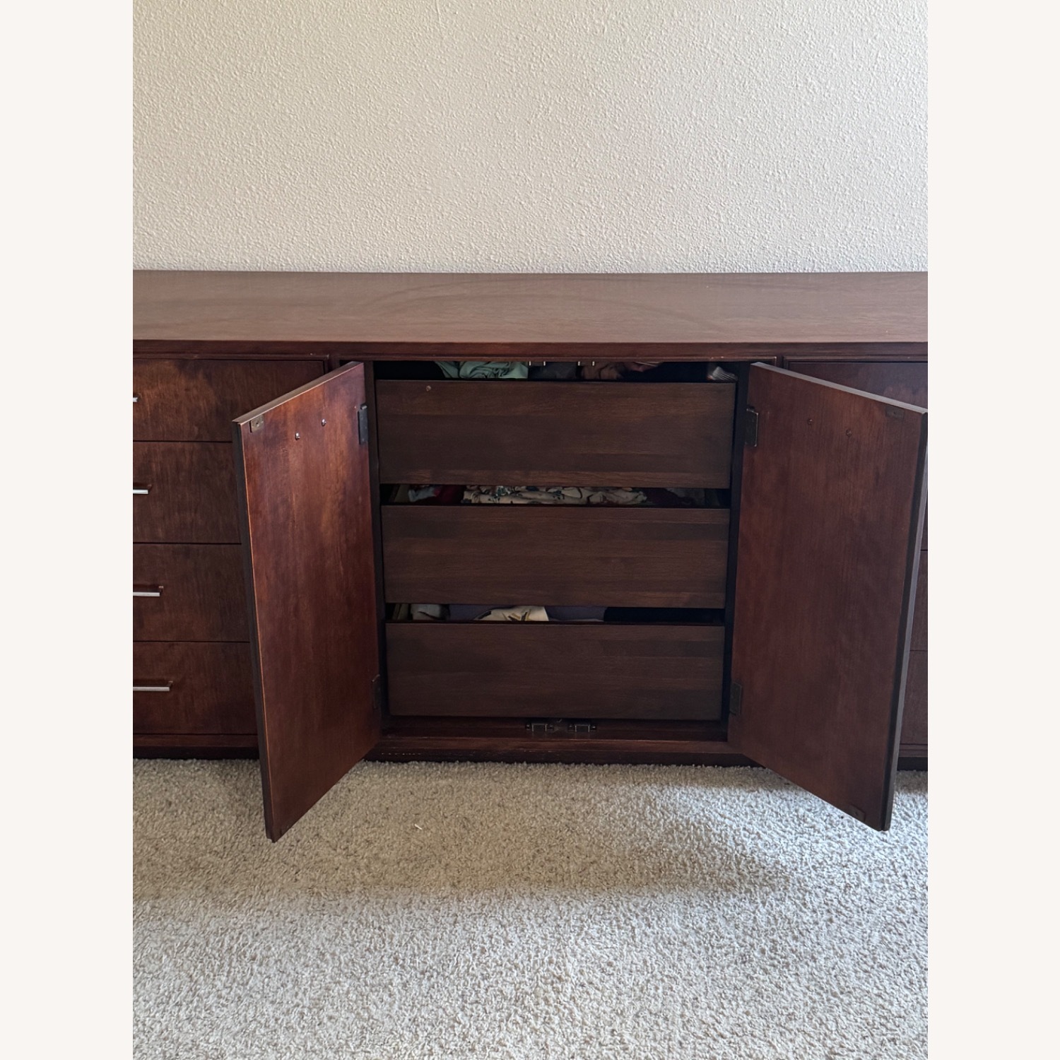 1970’s Swanky Exquisite Rosewood 11 Drawer Dresser - image-5