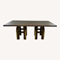 Everly Quinn Solid Wood Dining Table