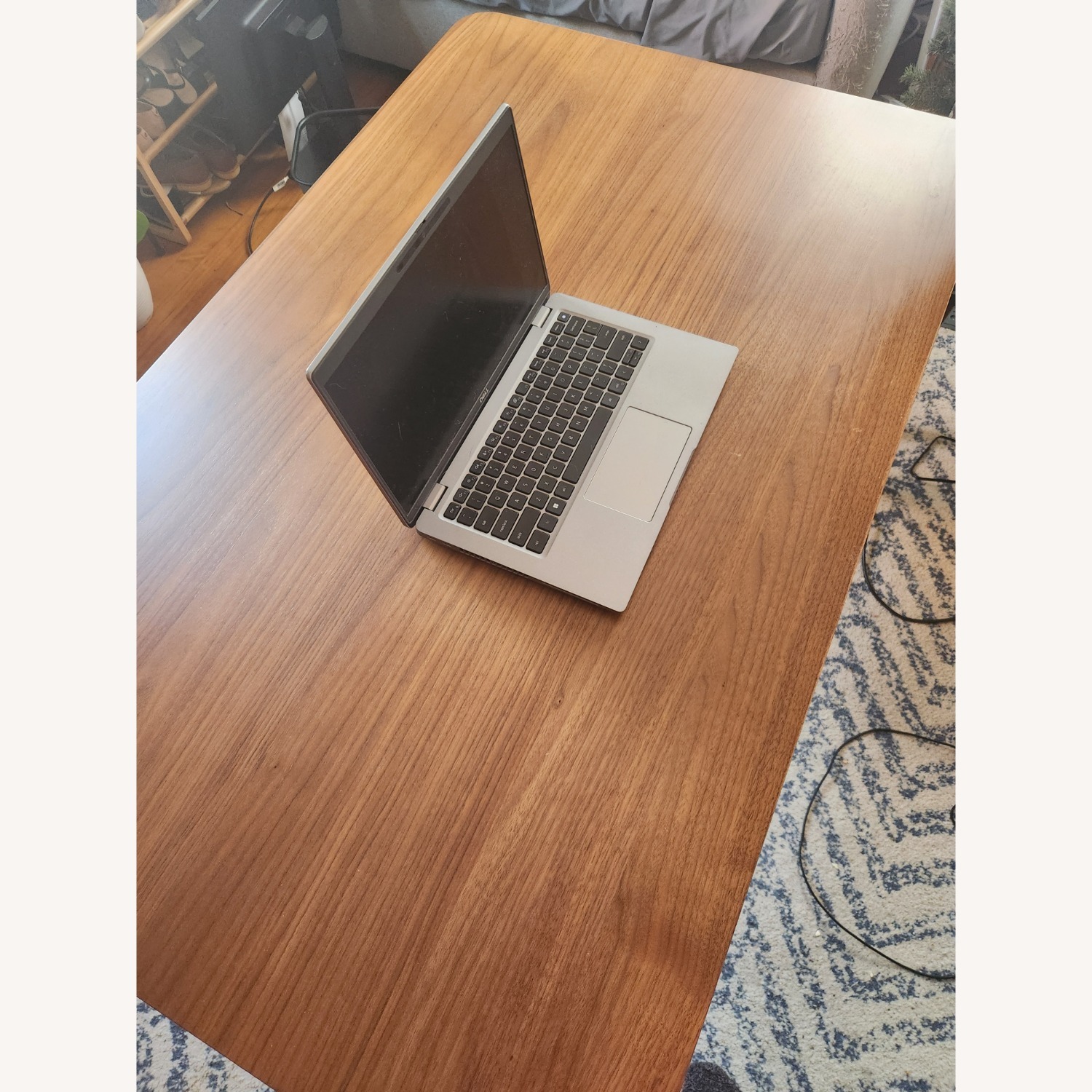 Amazon MCM Dark Brown Wood Dining Table - image-3