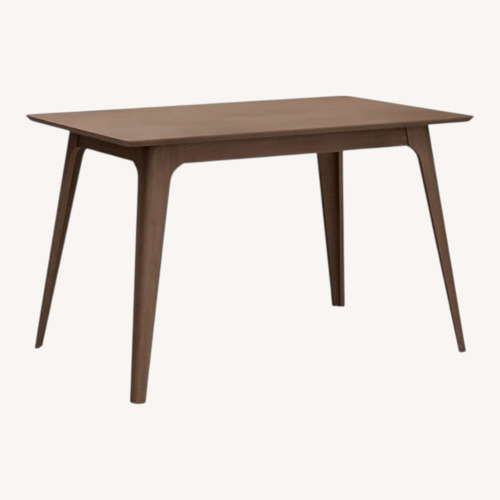 Used Amazon MCM Dark Brown Wood Dining Table for sale on AptDeco