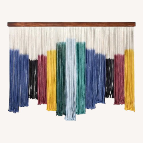 Used Colorful Macrame Dip Dye Wall Tapestry for sale on AptDeco