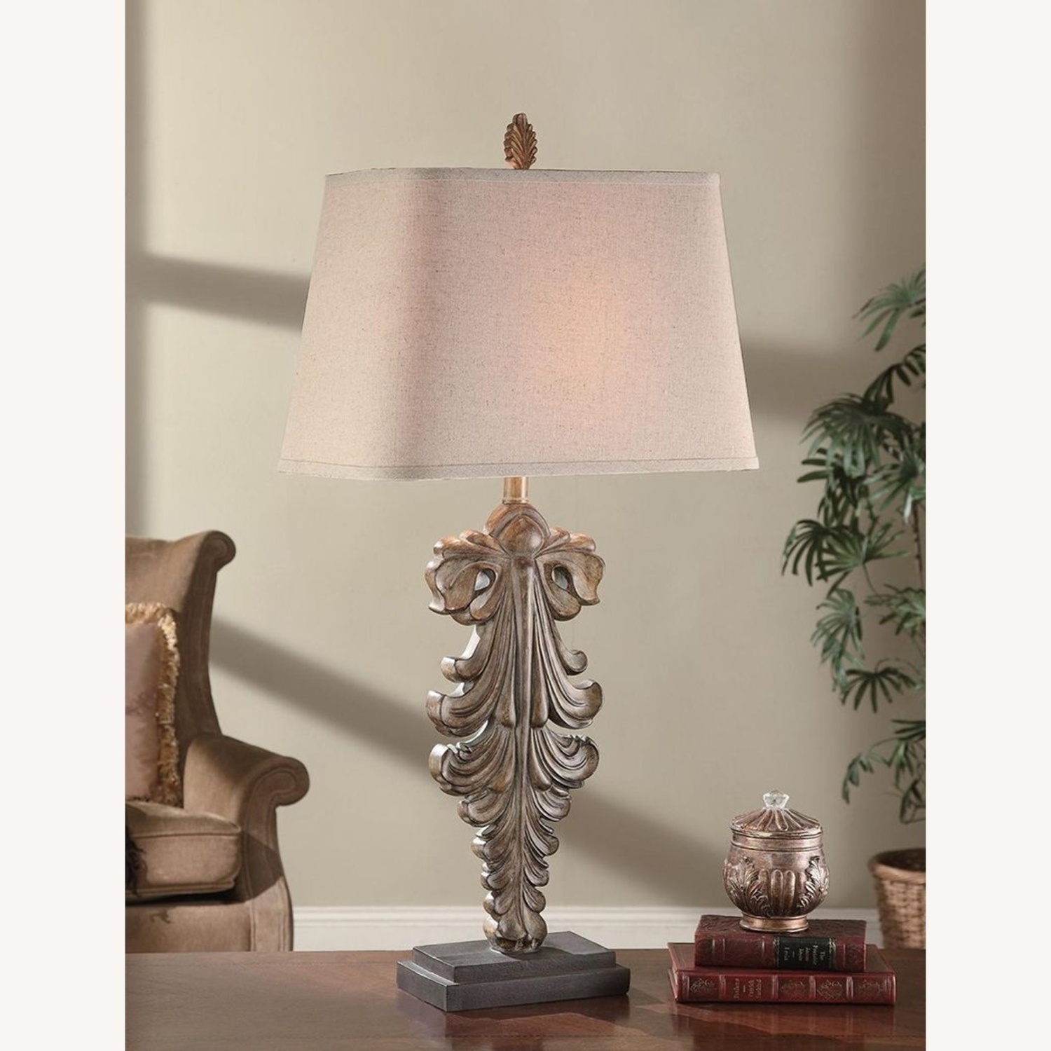 Restoration Hardware Acanthus Scroll Table Lamp - image-5
