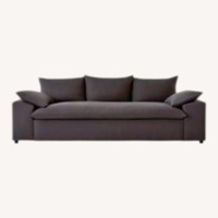 CB2 100" Algora Charcoal Grey Performance Sofa