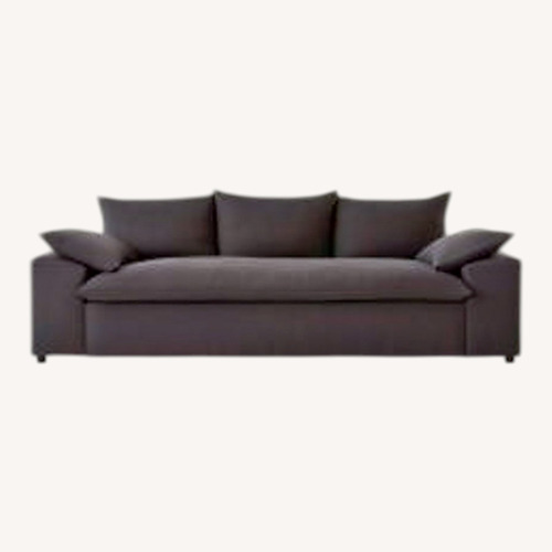 Used CB2 100" Algora Charcoal Grey Performance Sofa for sale on AptDeco